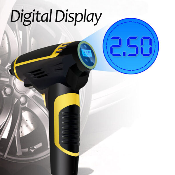 Automatic Portable Handheld Digital LED Smart Car Air Compressor – Bild 5