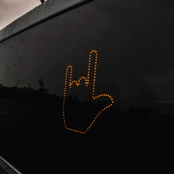 Funny New LED Illuminated Gesture Light Car Finger Light With Remote Road Rage Signs Middle Finger Gesture Light Hand Lamp – Bild 4