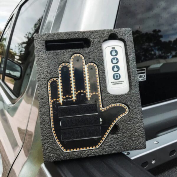 Funny New LED Illuminated Gesture Light Car Finger Light With Remote Road Rage Signs Middle Finger Gesture Light Hand Lamp – Bild 8