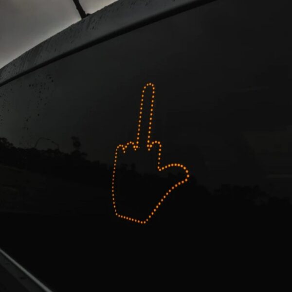 Funny New LED Illuminated Gesture Light Car Finger Light With Remote Road Rage Signs Middle Finger Gesture Light Hand Lamp – Bild 3